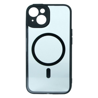 Чехол для iPhone 14 Baseus Frame Series Magnetic Glass 0.22mm black