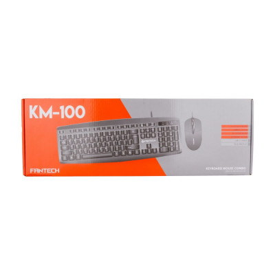Комплект клавиатура и мышь Fantech KM100 Чёрный