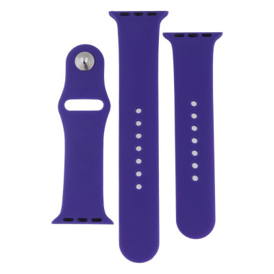 Ремешок для Apple Watch 38/40/41 mm TTech Band Silicone Two-Piece 39 Elegant purple