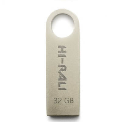 Флешка (флеш память USB) Hi-Rali Shuttle 32 GB Стальной