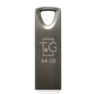 Флешка (флеш память USB) T&G 64 GB Metal 117 Черный
