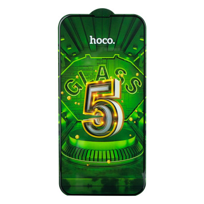Защитное стекло 25шт. для iPhone 13 Pro Max Hoco G12 5D Чёрный