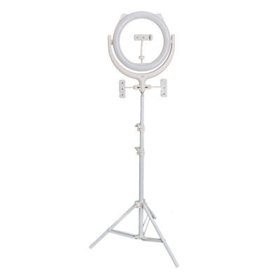 Лампа Кольцевая Remax CK-01 26см на Штативе Цвет Белый