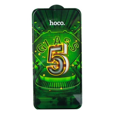 Защитное стекло 25шт. для iPhone 14 Pro Hoco G12 5D Чёрный