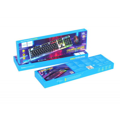 Комплект игровая клавиатура и мышь Hoco GM18 черный