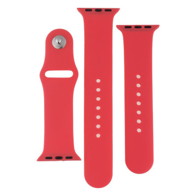 Ремешок для Apple Watch 38/40/41 mm TTech Band Silicone Two-Piece 37 Rose red