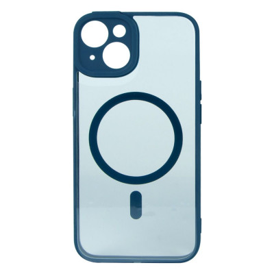 Чехол для iPhone 14 Baseus Frame Series Magnetic Glass 0.22mm blue