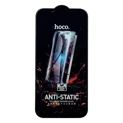 Защитное стекло для iPhone 13 Pro Max Hoco G10 HD Anti-static Чёрный