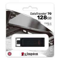 Флешка (флеш память USB) Type-C USB 3.2 Kingston DT 70 128 GB Черный