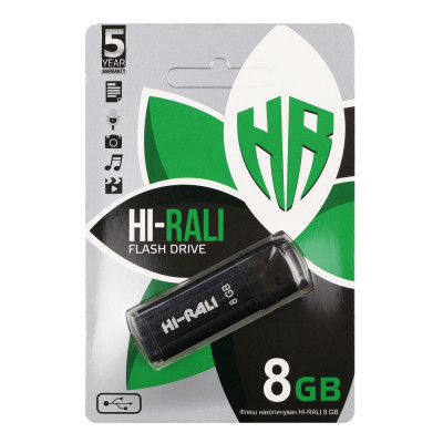 Флешка (флеш память USB) Hi-Rali Stark 8 GB Черный
