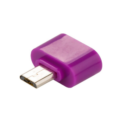 Переходник OTG Micro to USB RS060 Фиолетовый