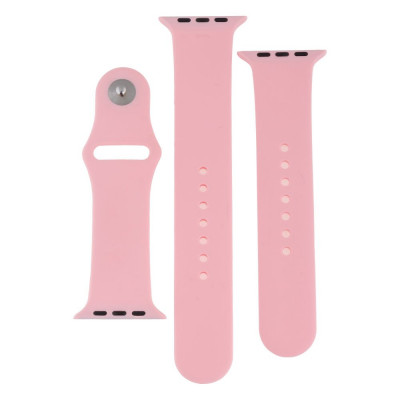 Ремешок для Apple Watch 42/44/45/49 mm TTech Band Silicone Two-Piece 06 Light pink