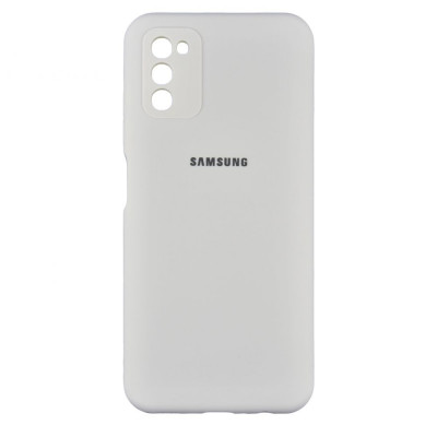 Чехол-накладка для Samsung A03s (A037) TTech Soft Touch Full with frame Series Белый
