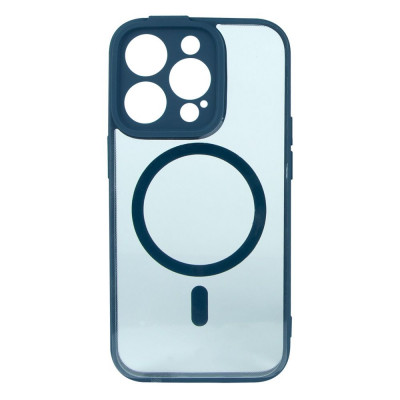 Чехол для iPhone 14 Pro Baseus Frame Series Magnetic Glass 0.22mm blue