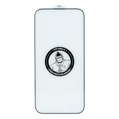 Защитное стекло для iPhone 14 Pro Blueo Type Gorilla 0.44мм 3D HD Large Arc Edge NPT3 Чёрный