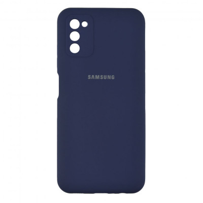 Чехол-накладка для Samsung A03s (A037) TTech Soft Touch Full with frame Series Dark blue