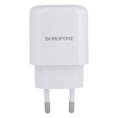 Сетевое зарядное Borofone BN3 Premium PD 20W Type-C to Lightning QC3.0 Белый