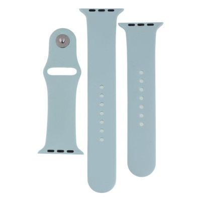 Ремешок для Apple Watch 42/44/45/49 mm TTech Band Silicone Two-Piece 17 Turquoise