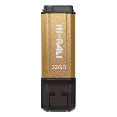 Флешка (флеш память USB) Hi-Rali Stark 32 GB Золотой