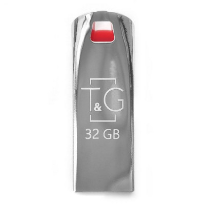 Флешка (флеш память USB) T&G 32 GB Chrome 115 Стальной