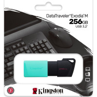Флешка (флеш память USB) USB 3.2 Kingston DT Exodia M 256 GB Черный
