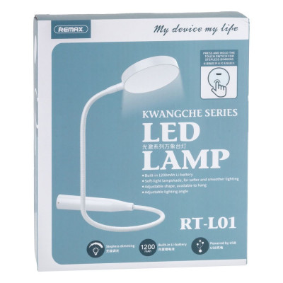 Лампа Настольная Remax RT-L01 Kwangche series Цвет Белый