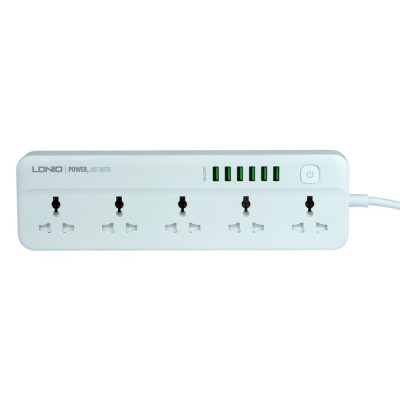 Сетевой удлинитель LDNIO SC5614 5 socket / 6 USB Белый