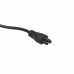 Сетевой шнур для блока питания ноутбука 3*0.75 3-Pin 1.5m Цвет Чёрный