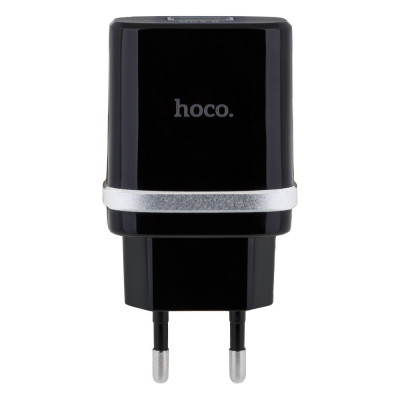 Сетевое зарядное (СЗУ) Устройство Hoco C12Q QC3.0 18W Type-C Чёрный