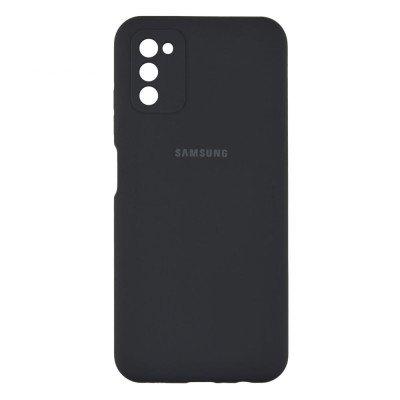 Чехол-накладка для Samsung A03s (A037) TTech Soft Touch Full with frame Series Темно-серый