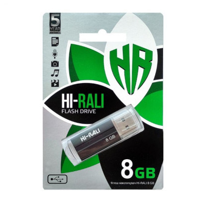Флешка (флеш память USB) Hi-Rali Corsair 8 GB Черный